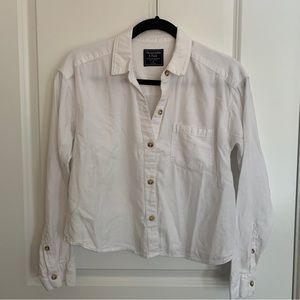 Abercrombie classic white button down